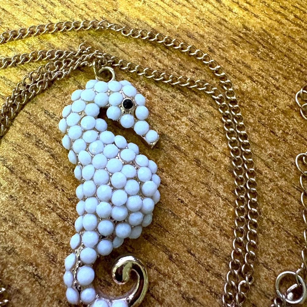 N13 Seahorse Pendant 32”
